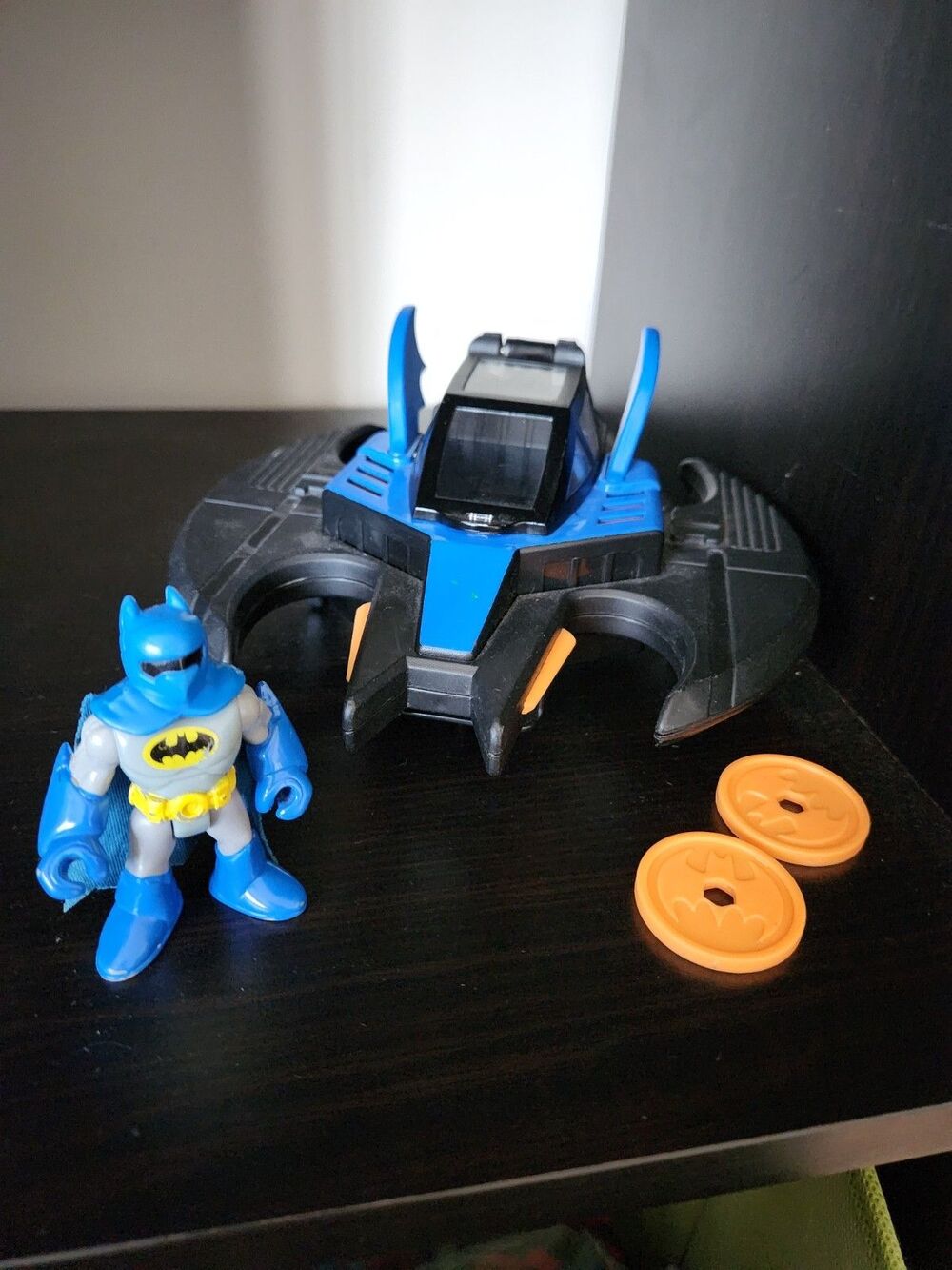 Fisher Price Imaginext DC Batman Vehicle Jet Plane Batwing Launcher w/Disc